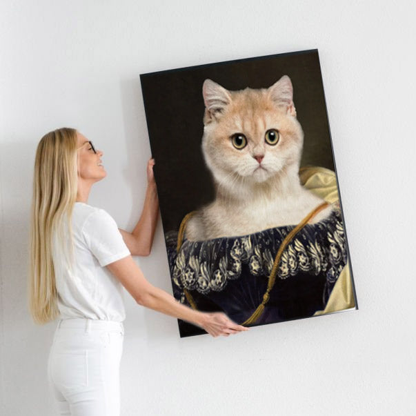 Royal Pet Portrait Custom Pet Portrait Canvas | Renaissance Style