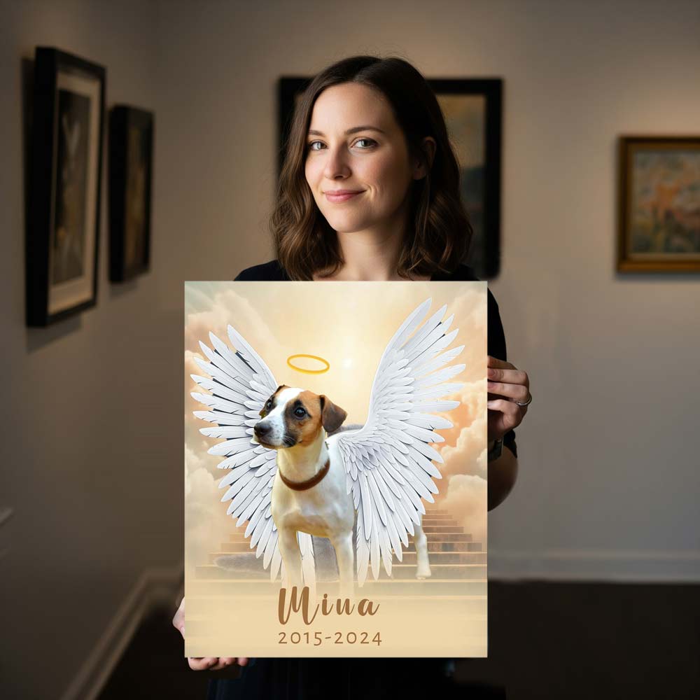 Custom Pet Portrait | Dog memorial gifts| Pet loss gifts