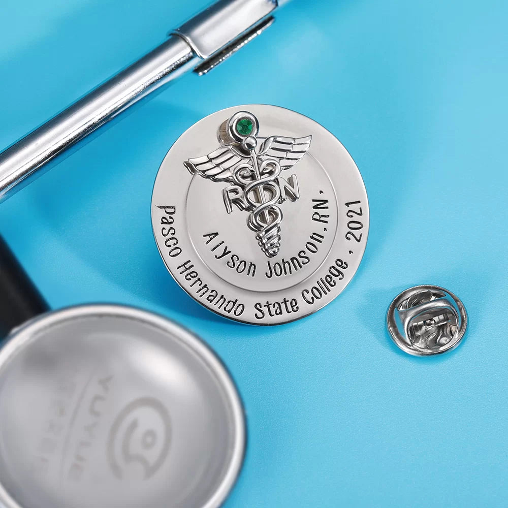 Custom Nursing Pins for RN / BSN / RN/ LPN/ LVN | Nursing graduation pins