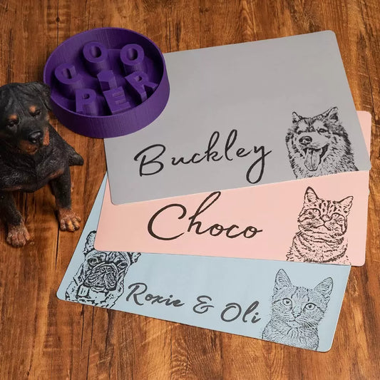 Personalized Pet Photo and Name Placemat