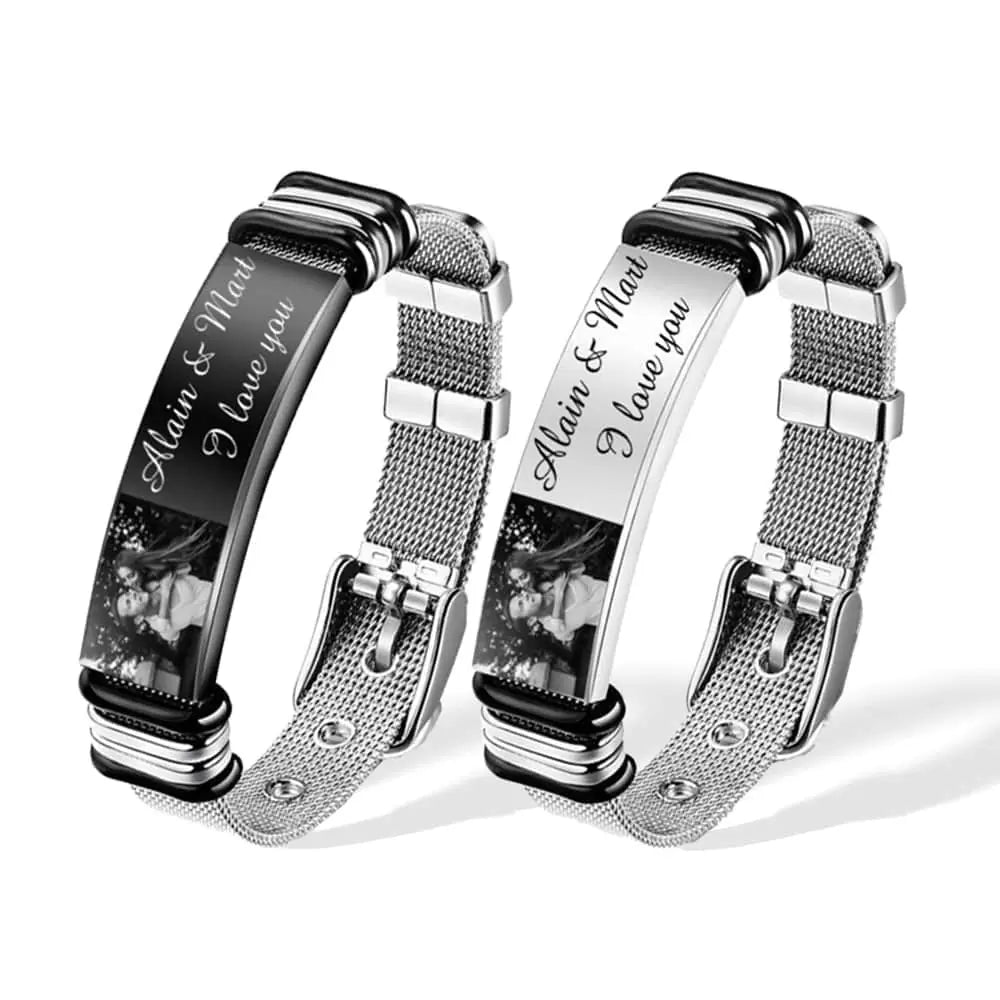 Personalized Photo Bracelet for men