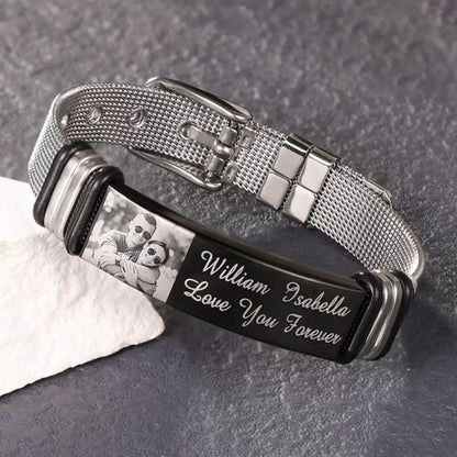 Personalized Photo Bracelet for men