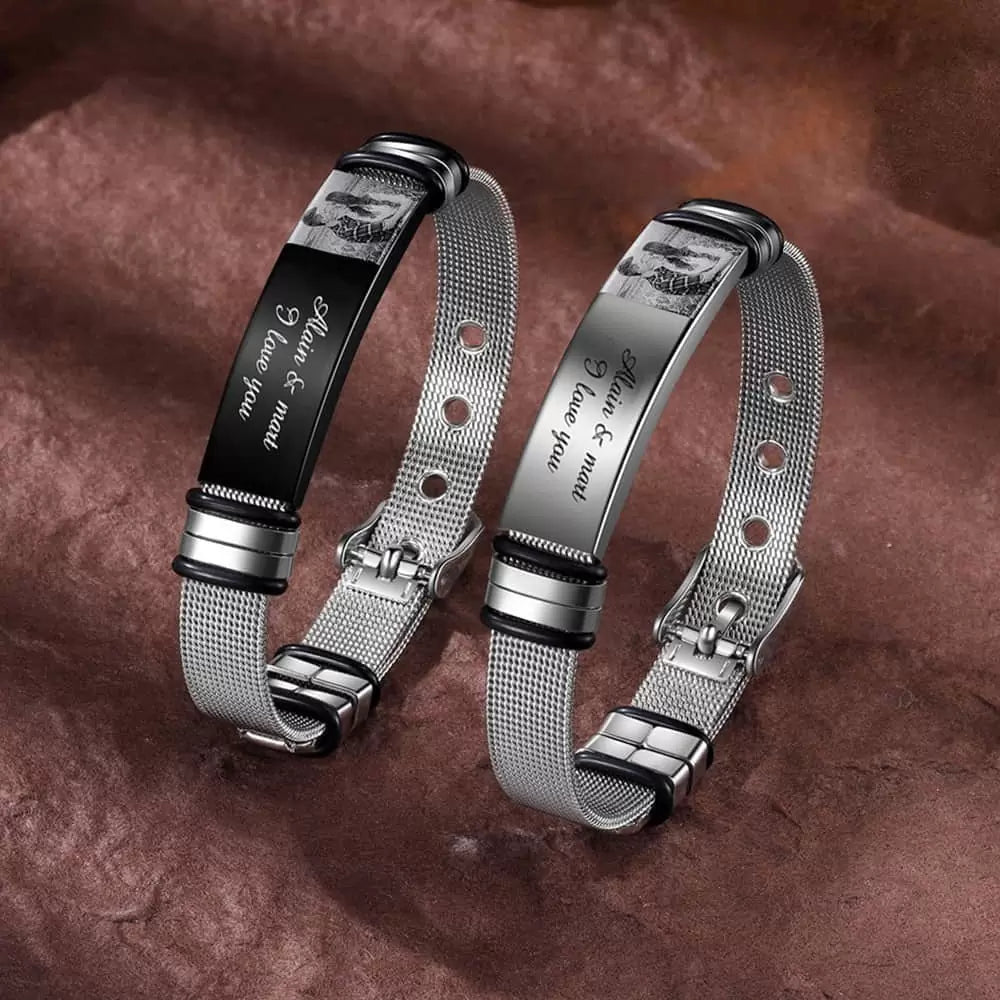 Personalized Photo Bracelet for men