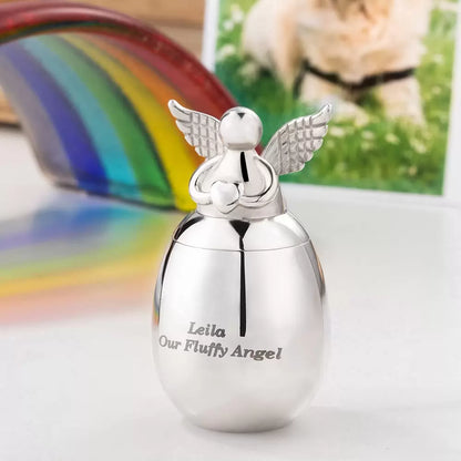 Personalized Angel Heart Pet Ashes Urn