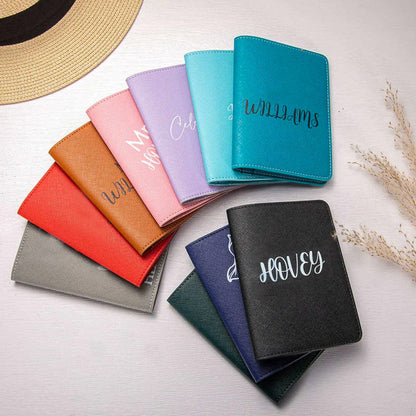 Personalized passport holder and luggage tag set |Personalized suitcase tags