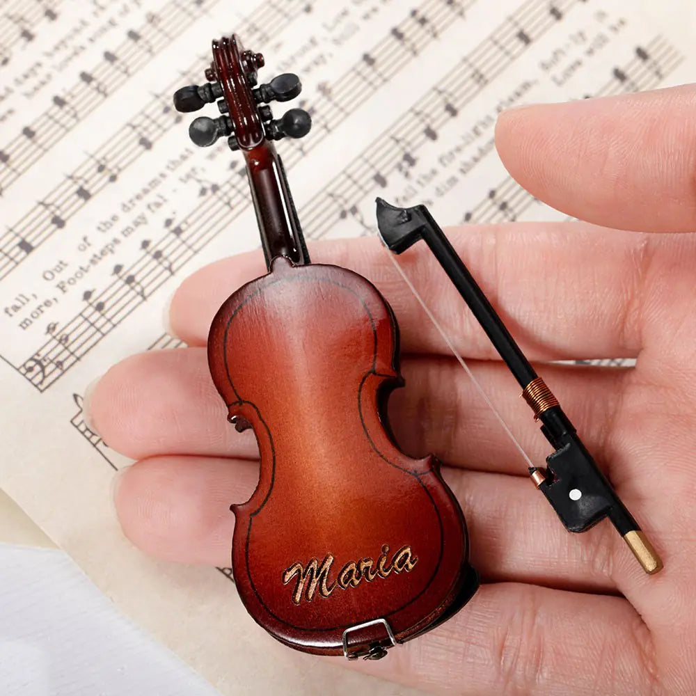 Miniature Mini Violin with Case | Worlds smallest violin toy