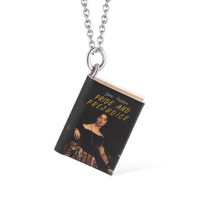 Custom Miniature Book Necklace |Book lover necklace