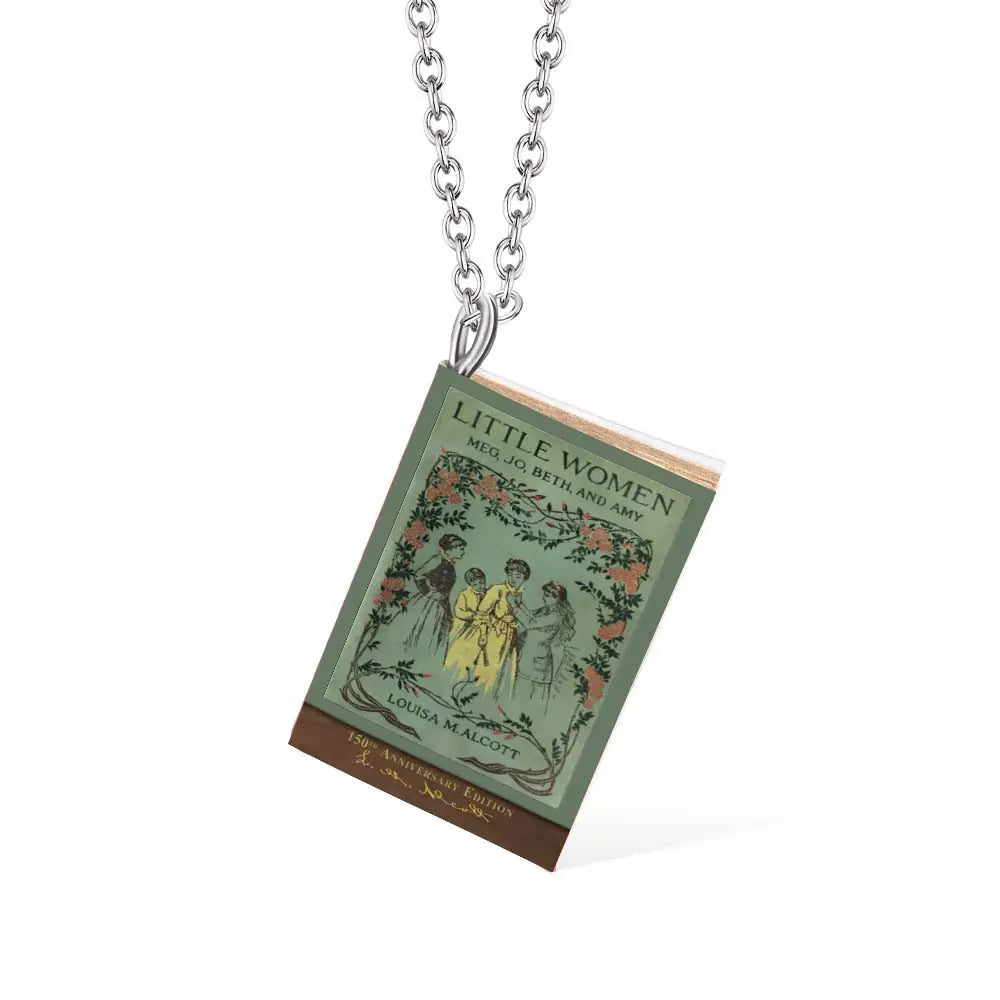 Custom Miniature Book Necklace |Book lover necklace