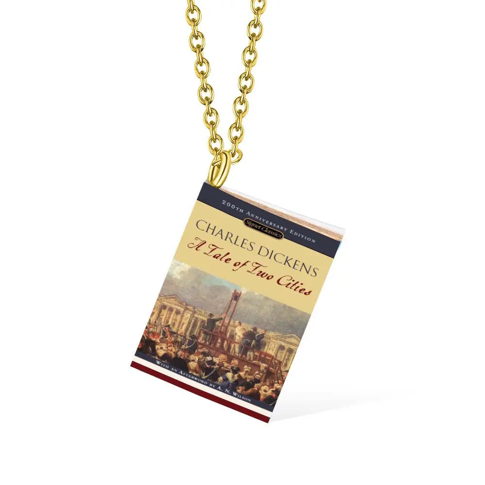 Custom Miniature Book Necklace |Book lover necklace