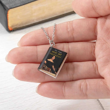 Custom Miniature Book Necklace |Book lover necklace