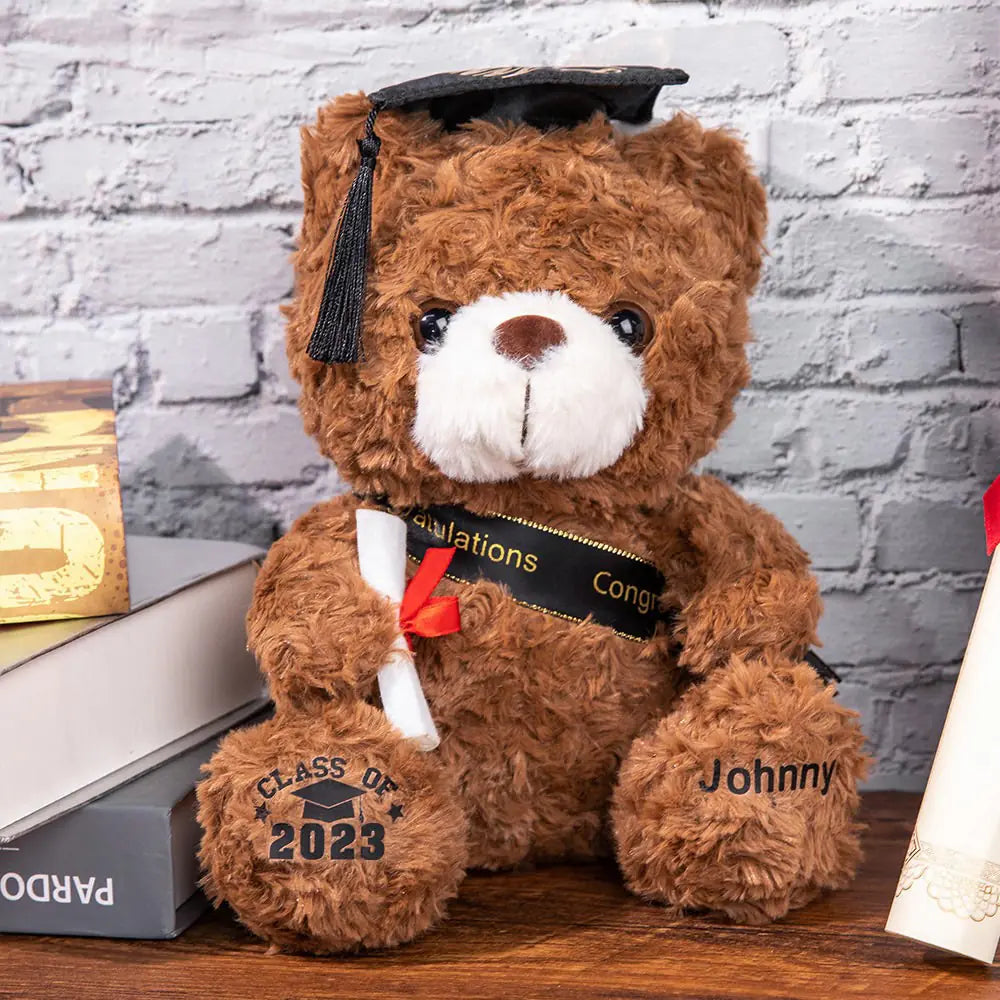 Custom Graduation Teddy Bear | Graduation Gifts for Friends/Students/Kindergarten