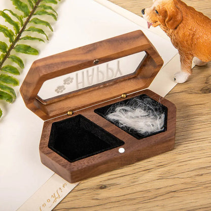 Custom Wooden Pet Fur Keepsake Box | Keepsake Gift, Pet Remembrance, Gifts for Pet Lover