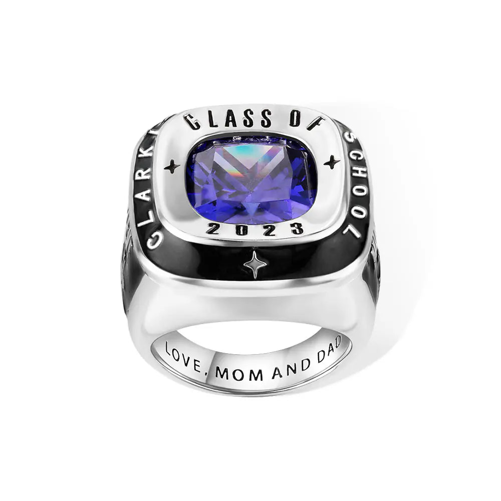 Custom Class Ring for Men's High School, College & University