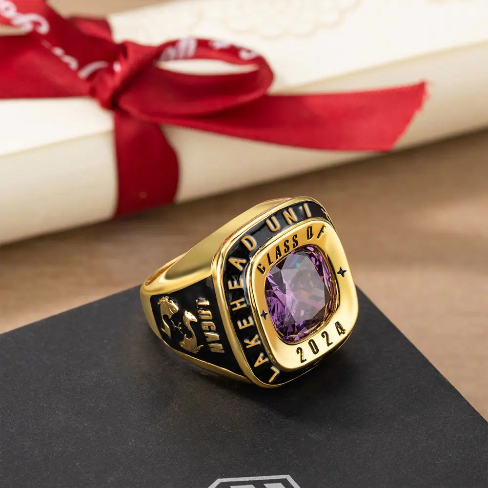 Custom Class Ring for Men's High School, College & University