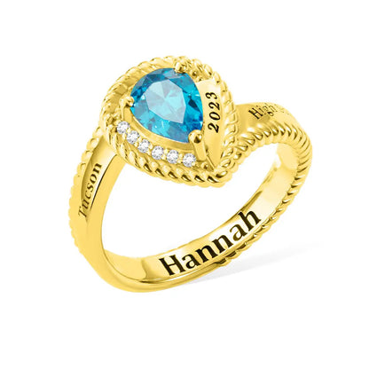 Custom Graduation Birthstone Ring |Graduation gifts for her