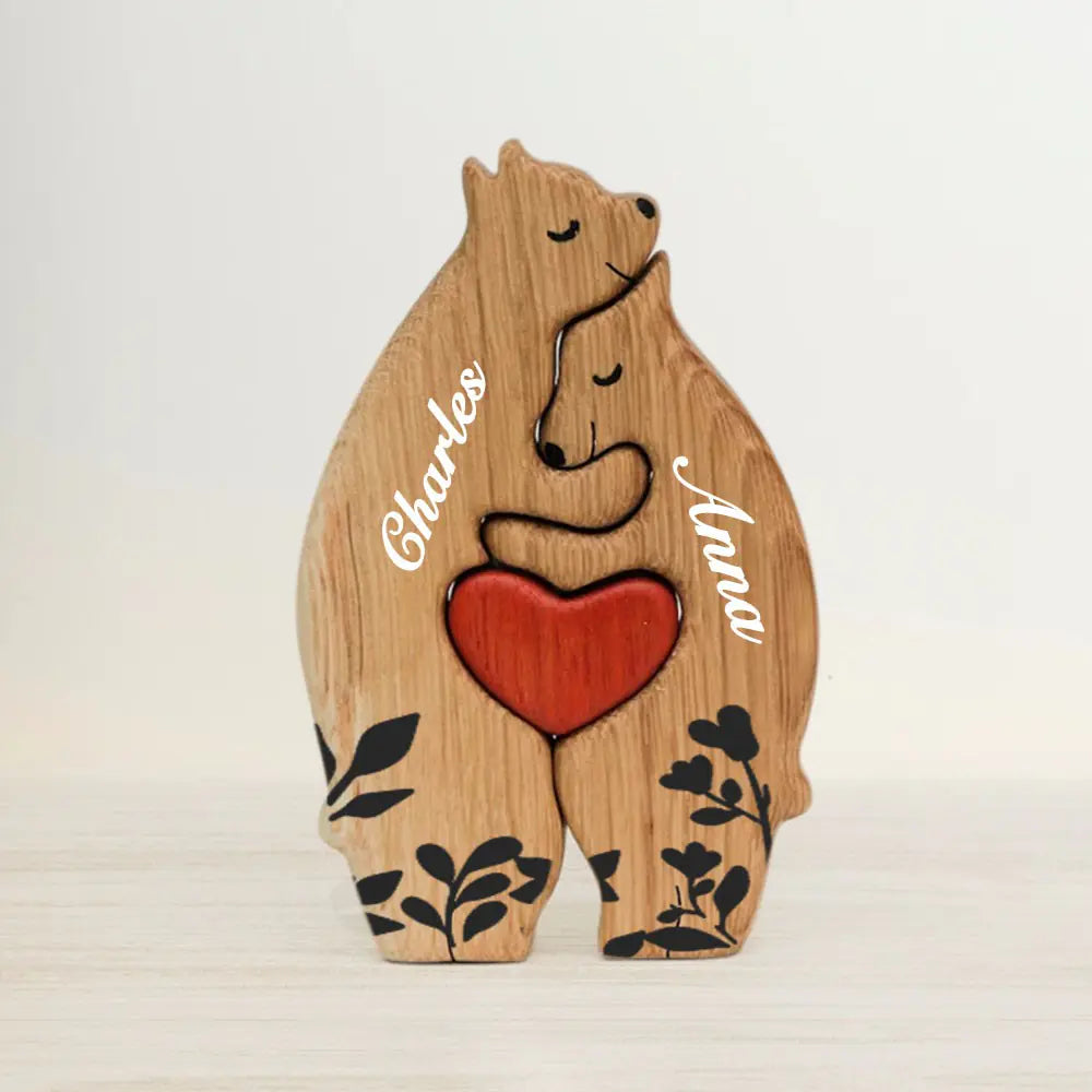 Wooden Bear Family Puzzle | Family Keepsake Gifts | Home Decor Gifts