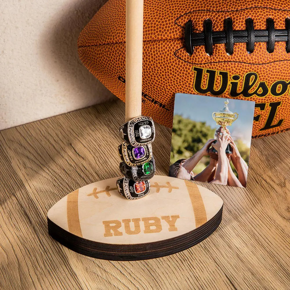 Championship ring holder |Custom home plate ring display