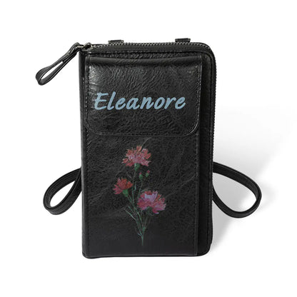 Personalized Phone Wallet | Personalised coin pouch |Retro Crossbody Bag