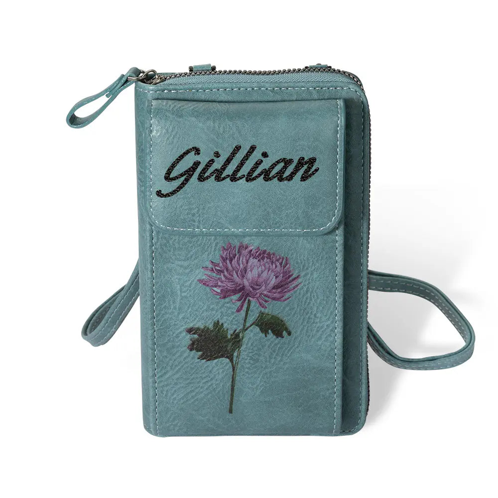 Personalized Phone Wallet | Personalised coin pouch |Retro Crossbody Bag