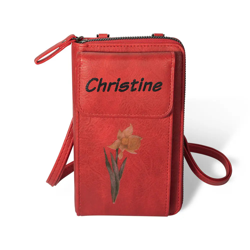 Personalized Phone Wallet | Personalised coin pouch |Retro Crossbody Bag