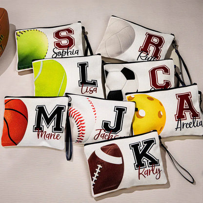 Personalized Cosmetic Bags | Name & Initial Sport Makeup Bag