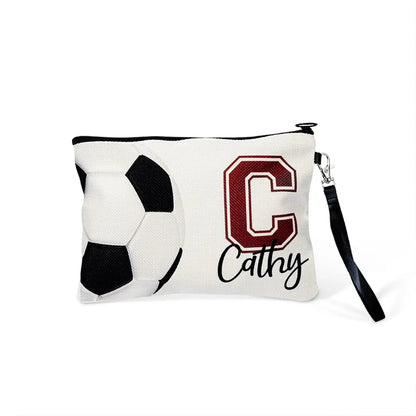 Personalized Cosmetic Bags | Name & Initial Sport Makeup Bag