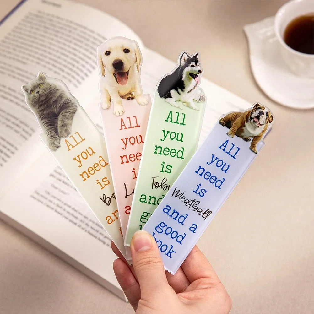 Personalized Pet Picture Bookmark | Dog Mom Gifts | Cat Mom Gifts