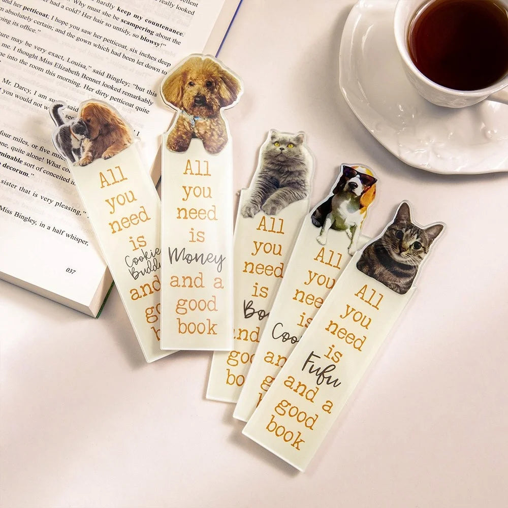 Personalized Pet Picture Bookmark | Dog Mom Gifts | Cat Mom Gifts