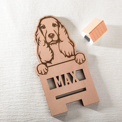 Personalized Name Pet Silhouette Phone Stand| Personalized Gifts For Dog Lovers