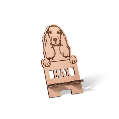 Personalized Name Pet Silhouette Phone Stand| Personalized Gifts For Dog Lovers