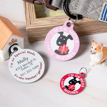 Custom medical alert dog | Blind Dog Accessories, Special Dog Needs Tag