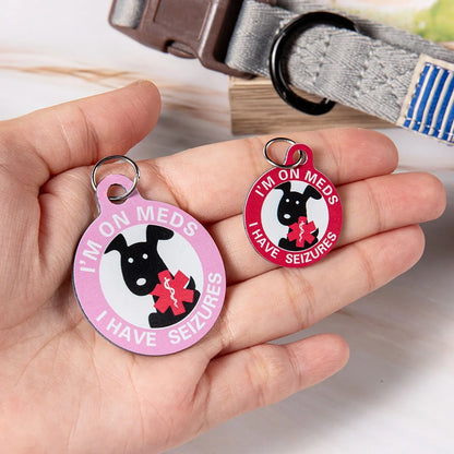 Custom medical alert dog | Blind Dog Accessories, Special Dog Needs Tag