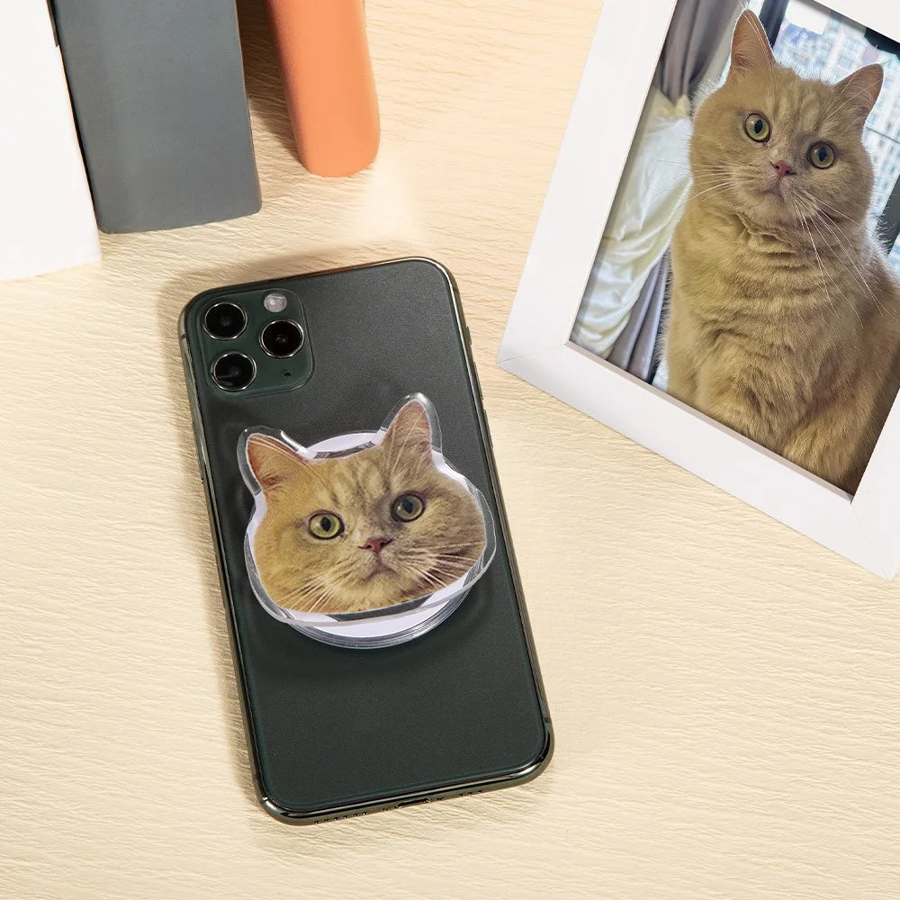 Custom popsocket with pet photo | Custom phone grip| Dog Mom Gift