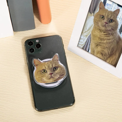 Custom popsocket with pet photo | Custom phone grip| Dog Mom Gift