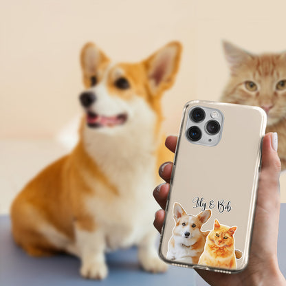 Custom Pet Phone Case Using Pet Photo| Clear Cases