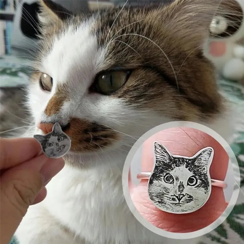 Custom Cat Ring | Condolence for cat loss