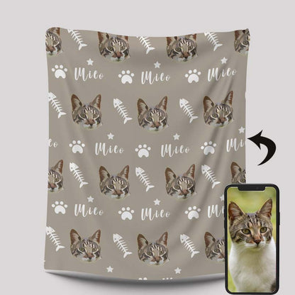 Custom Dog Face On Blanket | Pet Face on Blanket