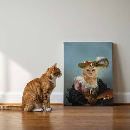 Royal Pet Portrait Custom Pet Portrait Canvas | Renaissance Style