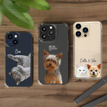 Custom Pet Phone Case Using Pet Photo| Clear Cases