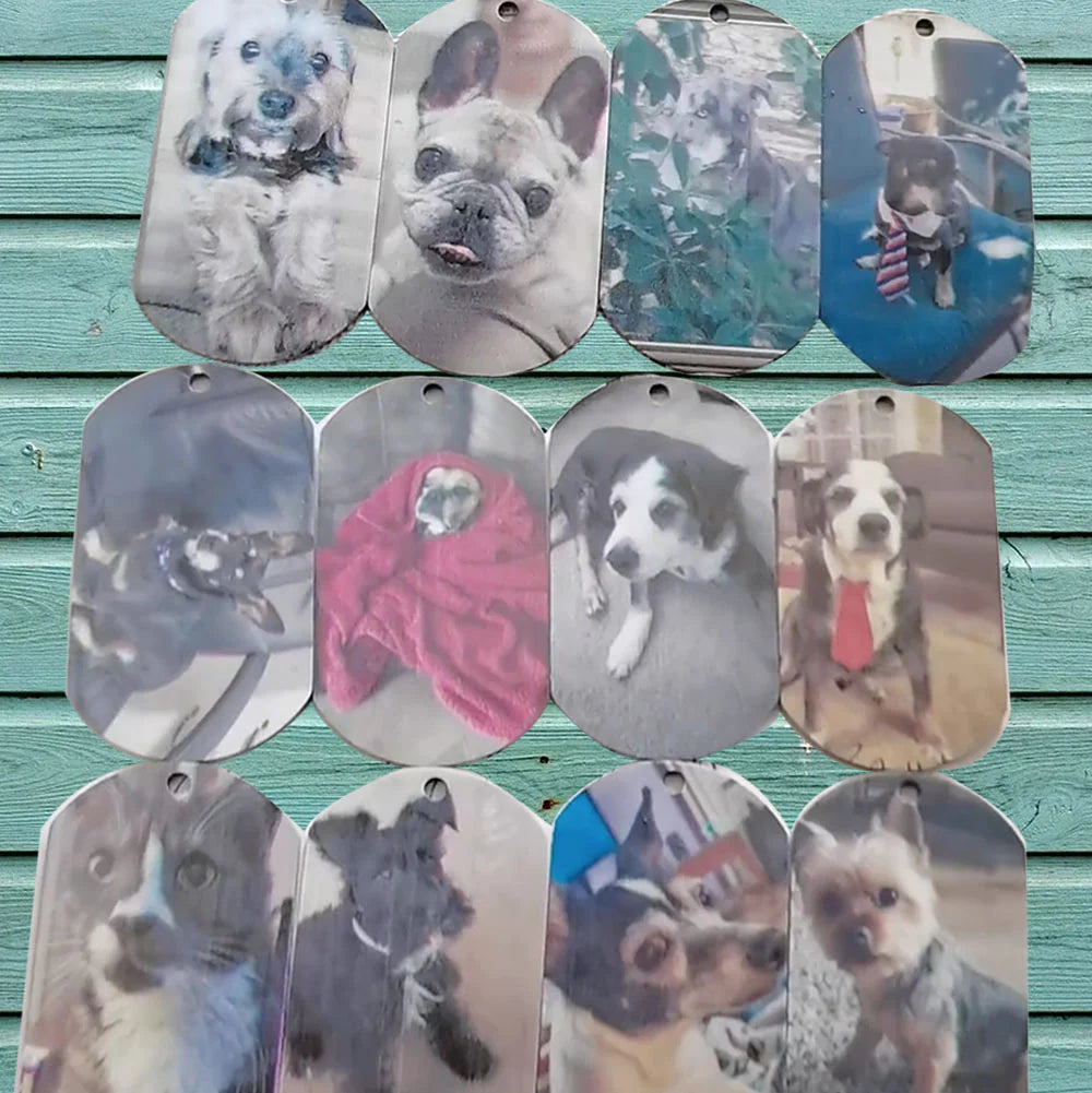Dog tag memorial necklace