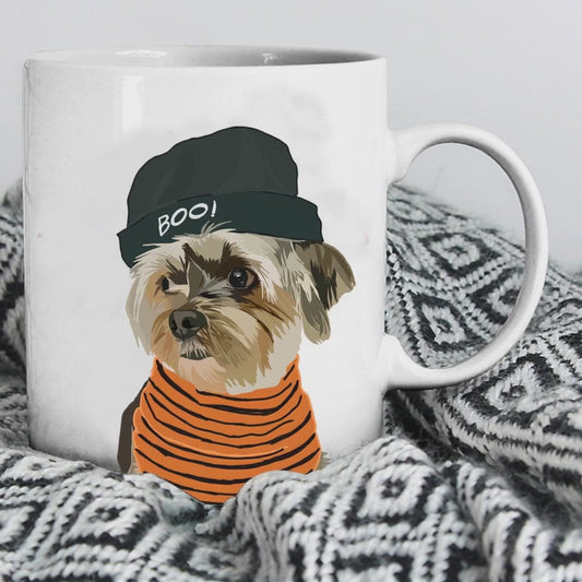 Personalized Dog Mug | Dog Dad Coffee Mug | Mug with dogs face