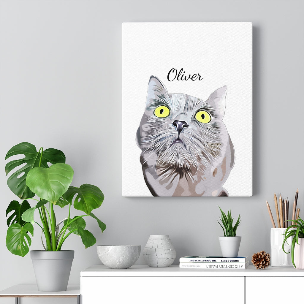 Custom Pet Portrait Canvas