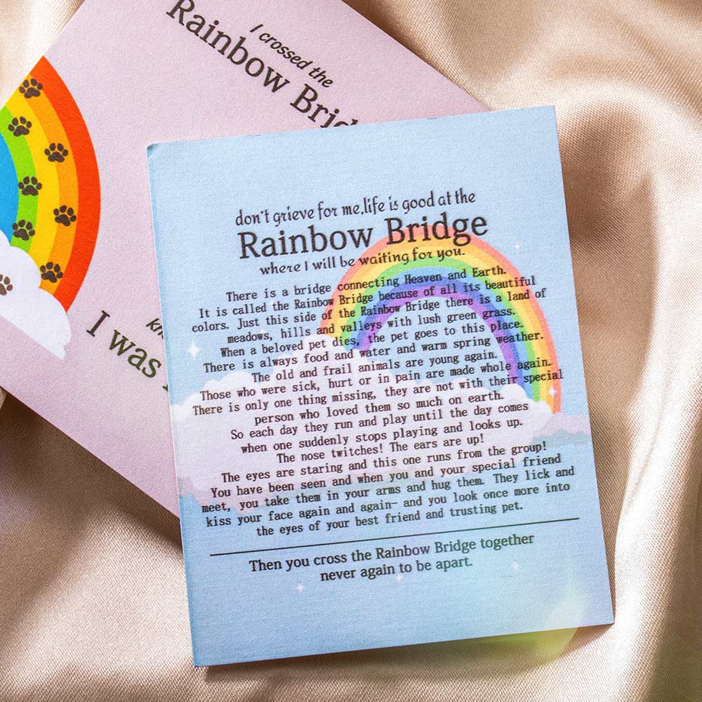 I crossed the rainbow bridge poem