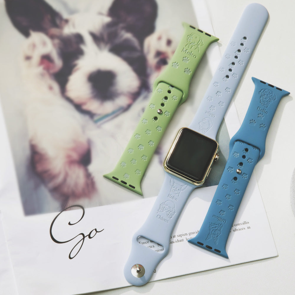 Personalized Dog Breed Pet Avatar Apple Watch Band