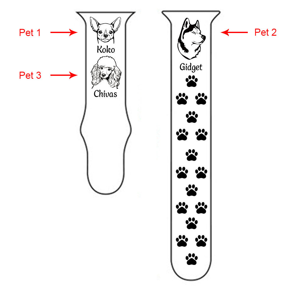 Personalized Dog Breed Pet Avatar Apple Watch Band