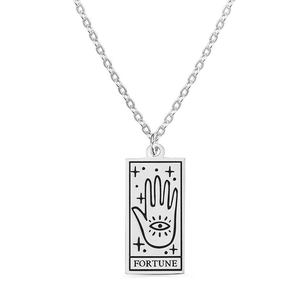 Personalized Tarot Card Necklace