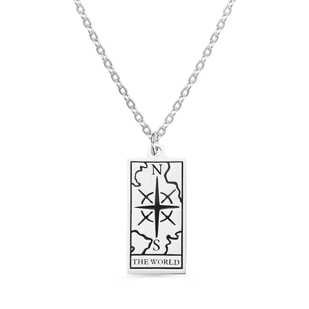 Personalized Tarot Card Necklace