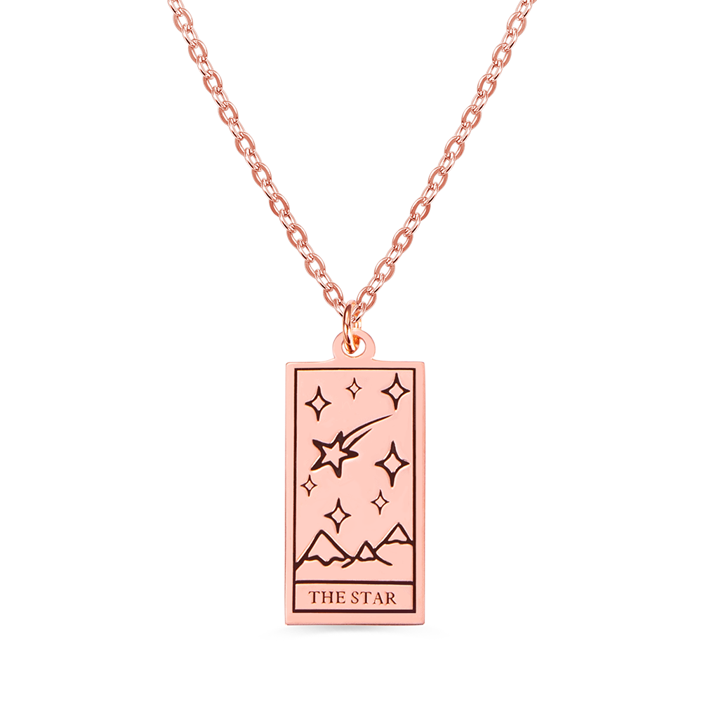 Personalized Tarot Card Necklace