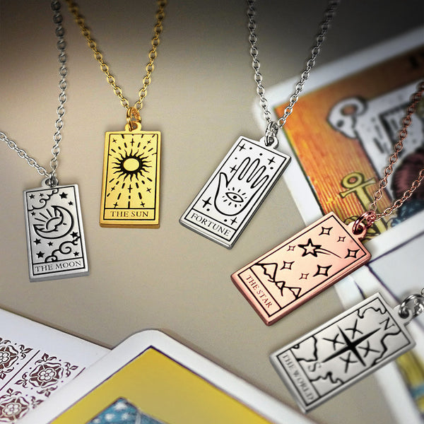 Personalized Tarot Card Necklace