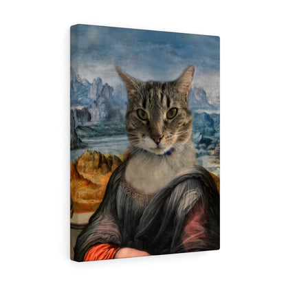 Parody Mona Lisa Custom Pet Canvas Wraps